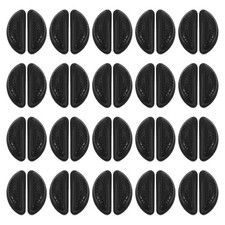 40pcs Silicone Heightened Eyeglasses Pads D-Shape Air Chamber Nose Pads for