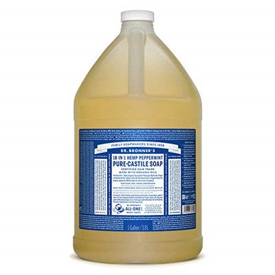 Dr. Bronner s - Pure-Castile Liquid Soap Peppermint, 1 Gallon