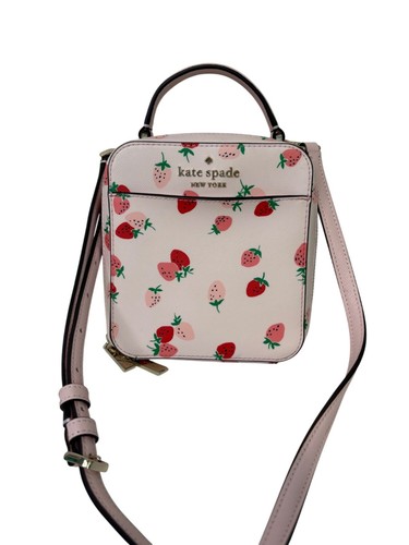 Kate Spade New York Staci Daisy Wild Strawberries Vanity Crossbody Purse - Picture 4 of 12