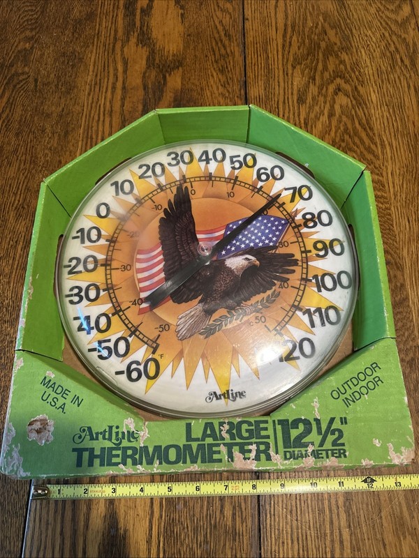 Vintage EAGLE 4th Of July Celebration Thermometer