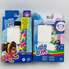 Baby Alive Doll Diaper Lot 2 Packages 10 Total Hasbro New
