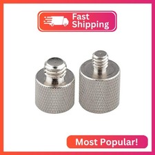 CAMVATE 1/4" Female to 3/8" Male  3/8"-16 Female to 1/4"-20 Male Screw Adapter