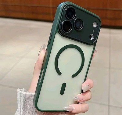 Luxus Magsafe Matte Linse Schutz Cover Case für iPhone 17 16 15 14 Pro ProMax