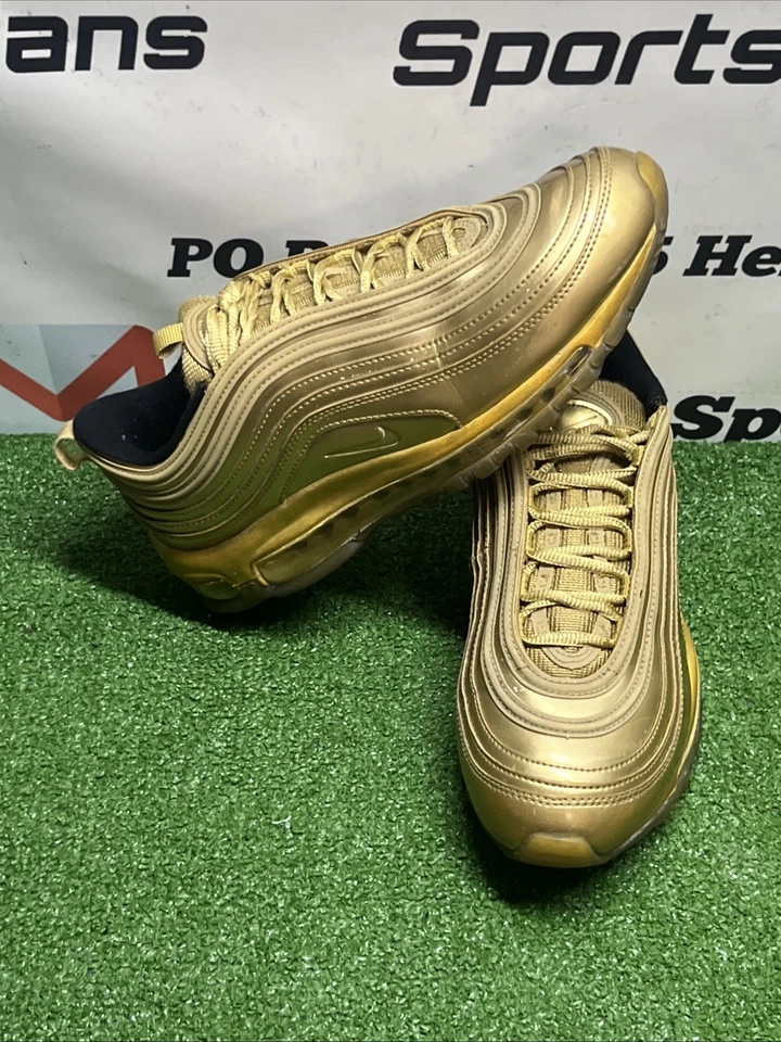 Mens Nike Air Max 97 AM97 QS Olympic Gold CT4556-700 Men’s Size 8.5 - Image 3 of 4