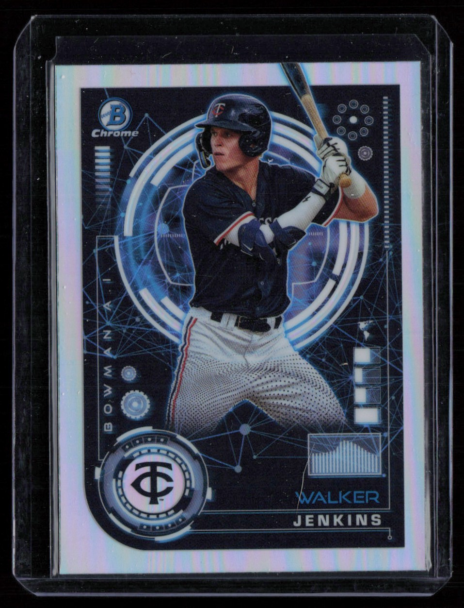 WALKER JENKINS 2024 BOWMAN CHROME AI RC MINNESOTA TWINS #BAI-10 INSERT