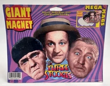 Vintage Three Stooges Ata-Boy Mega Mags Giant Magnet 1997 New