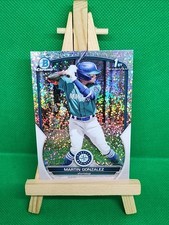 2023 Bowman Chrome Speckle Refractor 1st #BCP-28 Martin Gonzalez 080/299 Seattle