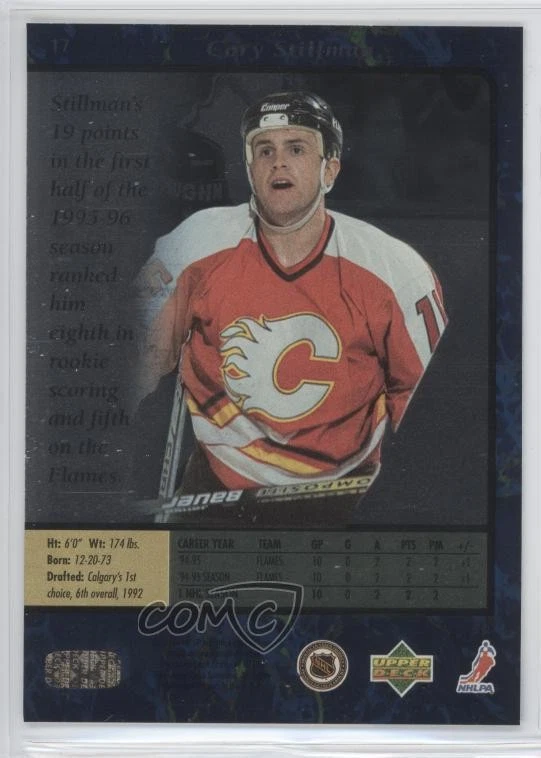 1995-96 SP Cory Stillman #17 - Image 2 of 2