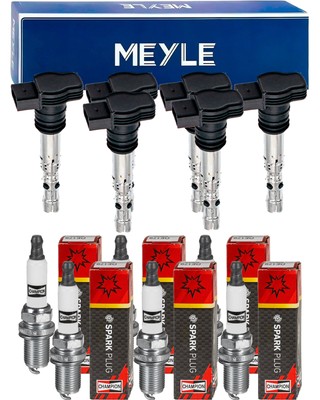 6x MEYLE Zündspule + CHAMPION Zündkerze für Mercedes-Benz SLK R171 350