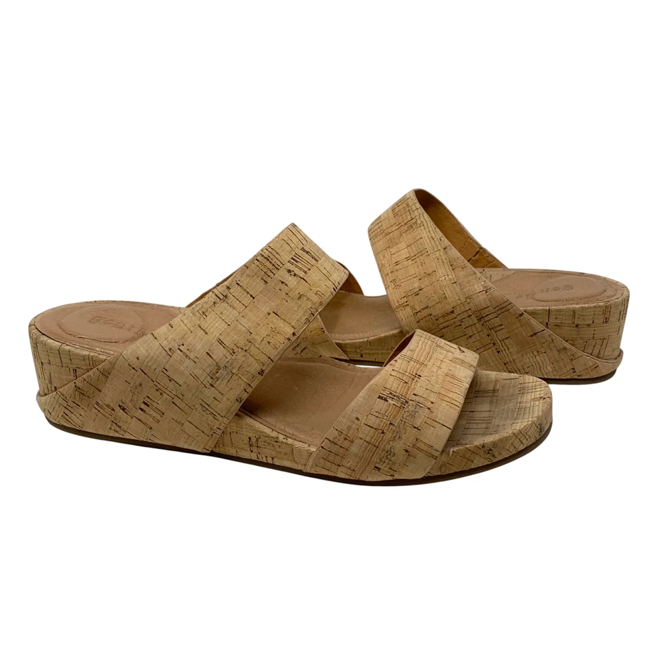 Sandalias de cuña de corcho de dos correas Gentle Souls x Kenneth Cole Gisele para mujer talla 10 Foto 2 de 4