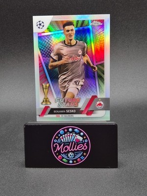 Benjamin Sesko 2022-23 Topps Chrome UEFA Future Stars Hero Variation #177