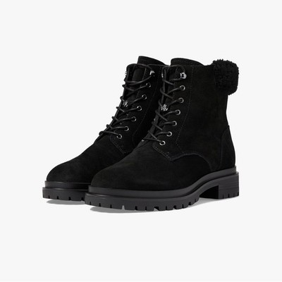 NWT Lauren Ralph Lauren Carlee Black Suede Booties   Size 5