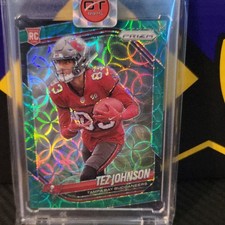 Panini Prizm Tez Johnson Tampa Bay Buccaneers Rookie Circle Prizm #381/75 2024