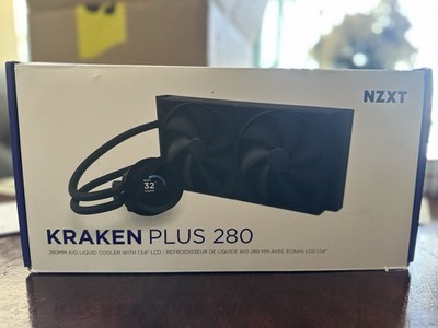 NZXT Kraken Plus 280 2x140mm Fans AiO Liquid CPU Cooler - Matte Black *READ*