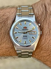 ORIENT EM05-C4 -B  ThreeStar Men's Automatic Round Silver 35mm Japan Made Analog