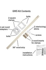 No Hole Stairway Baby Gate Mounting Kit - Fits Posts from 2 3/4 inches to 3 5/8