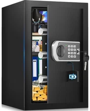 [16.54" Tall] Safe Box, 2.6 Cuft Home Safes Water and Fireproof, Anti-Theft S...