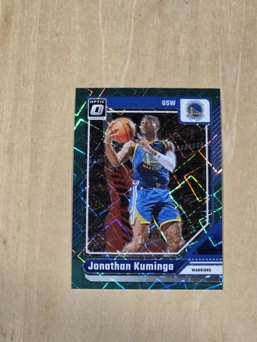 Jonathan Kuminga 2024-25 Panini Donruss Optic Green Lazer Prizm /49