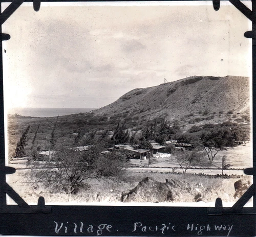 VINTAGE PHOTOGRAPH WW1 MILITARY ARMY VILLAGE OAHU ISLAND HONOLULU HAWAII PHOTO