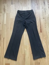Ralph Lauren Black Label Pants 10 Wool Cashmere Gray Straight Leg Trousers
