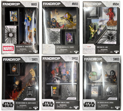 2025 Disney FANDROP Star Wars Marvel Infinity Figure 2-Pack Moose - You Pick