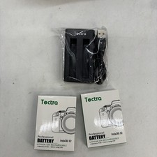 Tectra 2Pcs LP-E17 LPE17 Battery  Charger for Canon EOS R50 RP R10 R8, Rebel T8