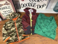 Boys Pre-Owned 2 Hooded Zippered Jackets 1 Pullover Sweatshirt  Lot of 3 