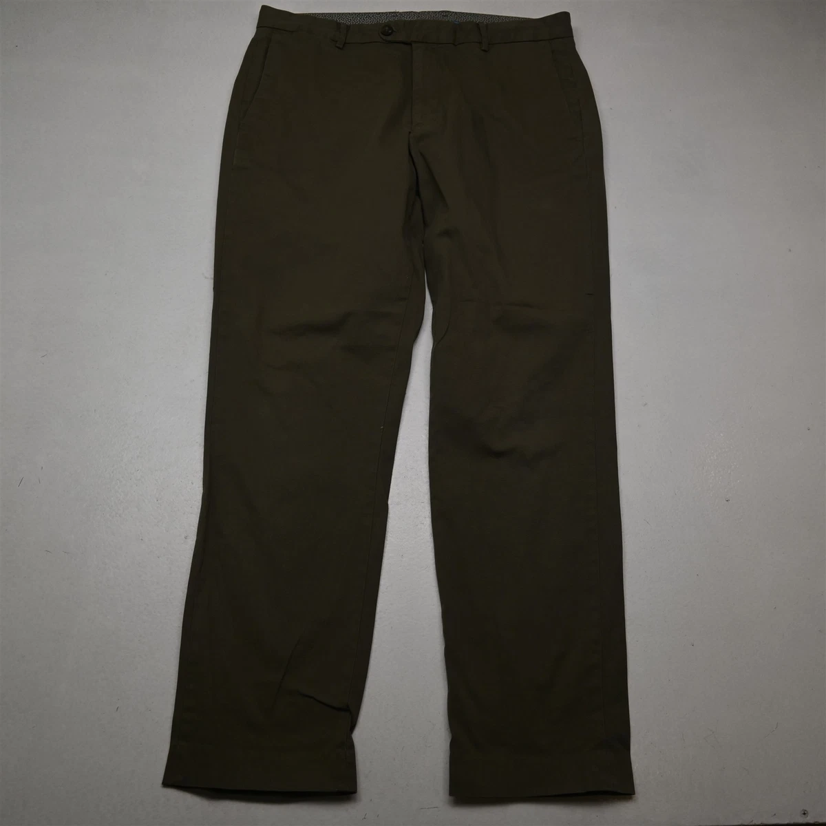 Pantalon chino longueur 32 avec ceinture gris foncé homme