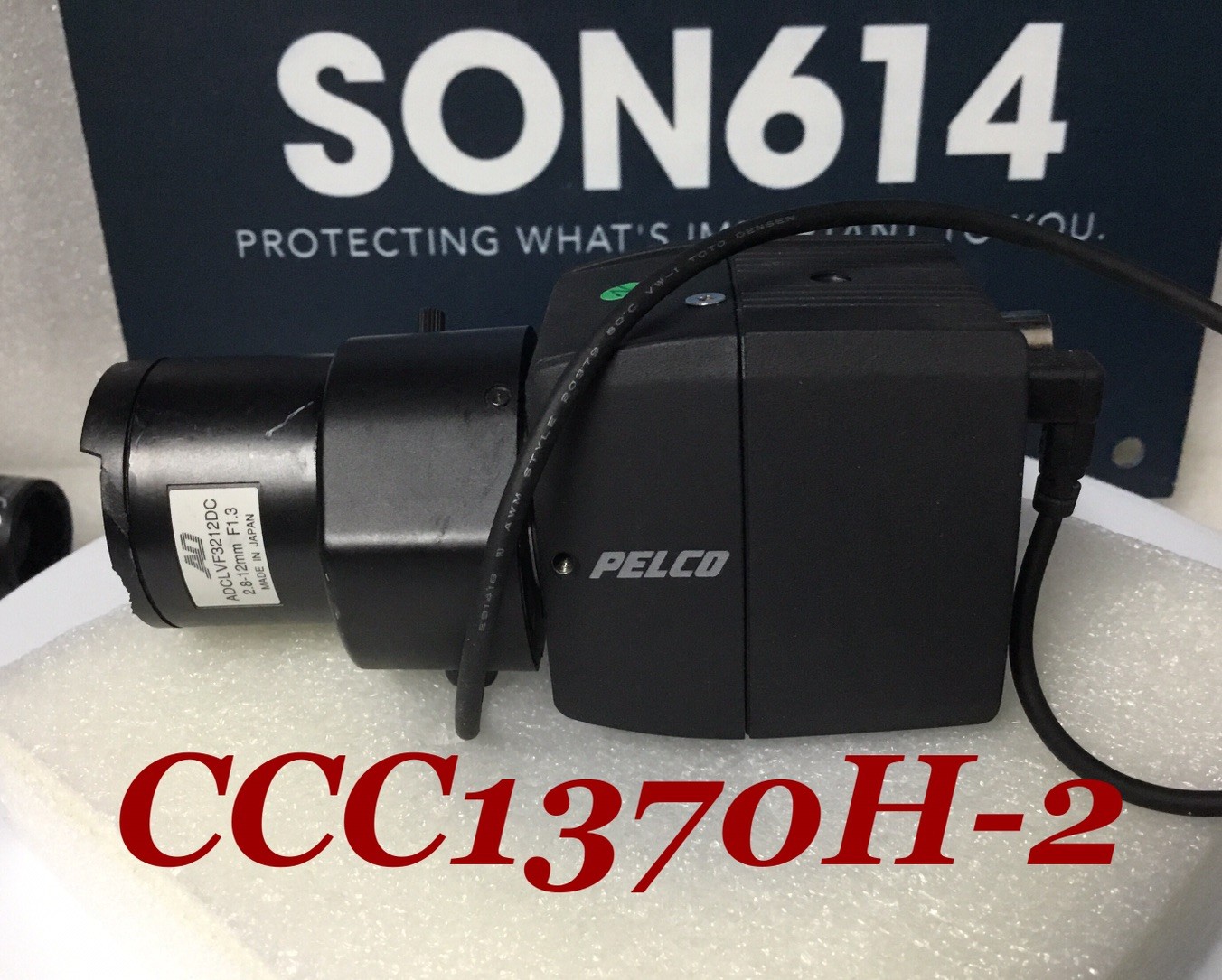 PELCO CCC1370H-2 Security Color Camera W/ 2.8-12mm Varifocal Lens 480TVL TESTED!