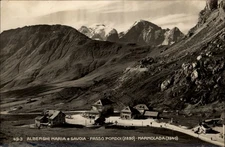 RPPC Passo Pordoi Marmolada Italy vintage postcard z690