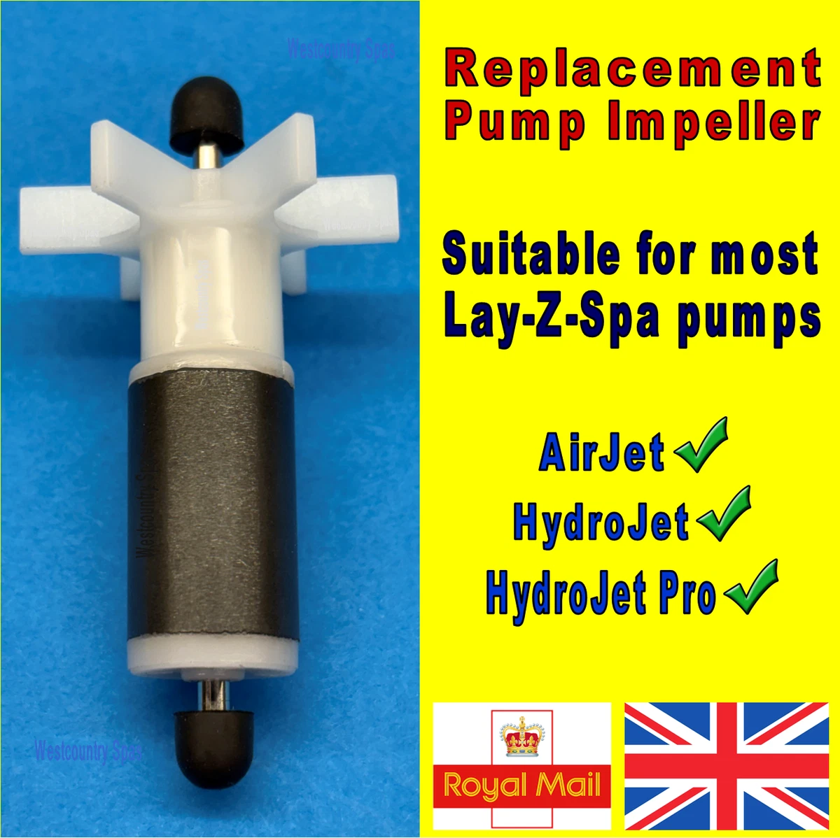 T & P Supplies Ltd Lay Z Spa Water Pump Repair Kit: 3 x O Rings + Impeller for sale online | UK
