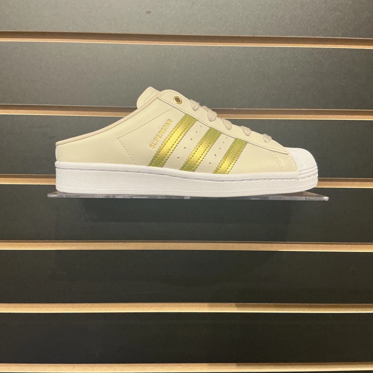 adidas Superstar Mule Bliss Gold Metallic 2021 for sale | eBay