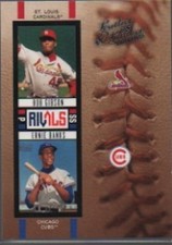 BOB GIBSON / ERNIE BANKS 2005 LEATHER AND LUMBER RIVALS #R-23  1622/2000