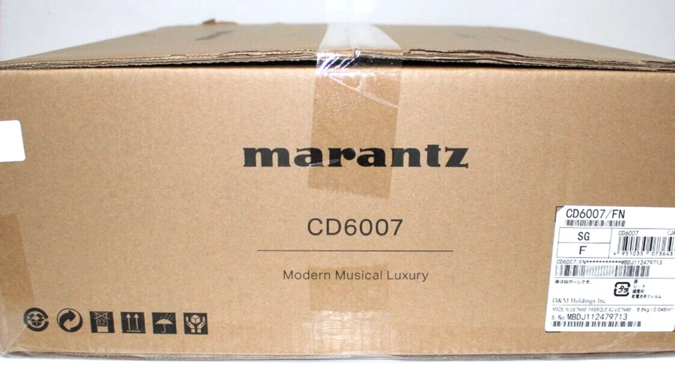 Marantz CD6007 CD Player HDAM Full Discrete Analog Silver Gold AC 100V 50/60Hz - Image 3 of 4