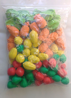 Obst zählen (neue Packung mit 96 Stück Kunststoffobst)