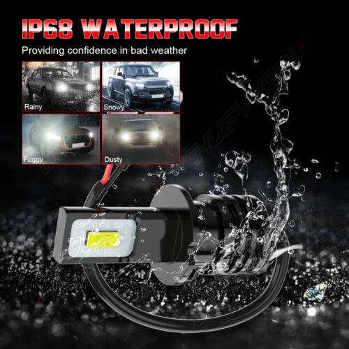 For Lexus ES300 1997-2003 2pcs H3 6000K White LED Fog Light Bulbs Beam Kit USA - Picture 3 of 9