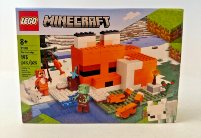 Lego Minecraft Set 21178 The Fox Lodge 193 Pieces Sealed | eBay