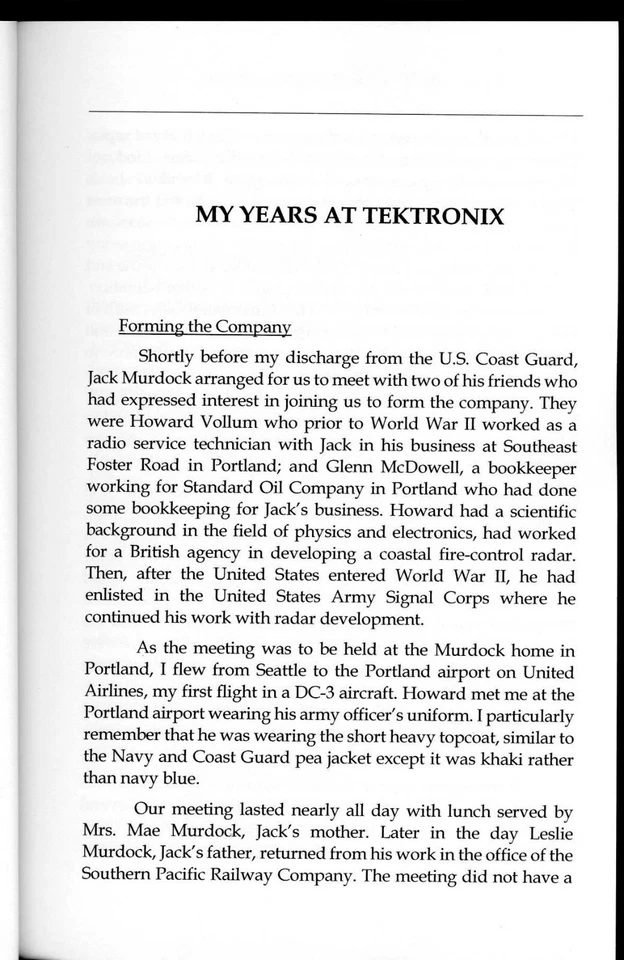 Miles Tippery: My Years at Tektronix 1946-1953 Softbound Book - Image 2 of 3