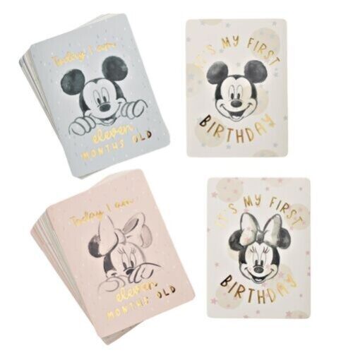 Disney 24 Baby Memorable Moment Milestone Cards - Choose Design - Picture 1 of 5