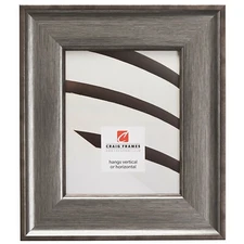 Craig Frames Resilience Wide, 3 Inch Wide Distressed Silver Picture Frame