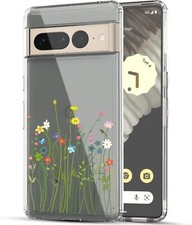 RANZ Pixel 7 Pro Case, Anti-Scratch Shockproof Series Clear Hard PC TPU Bumper