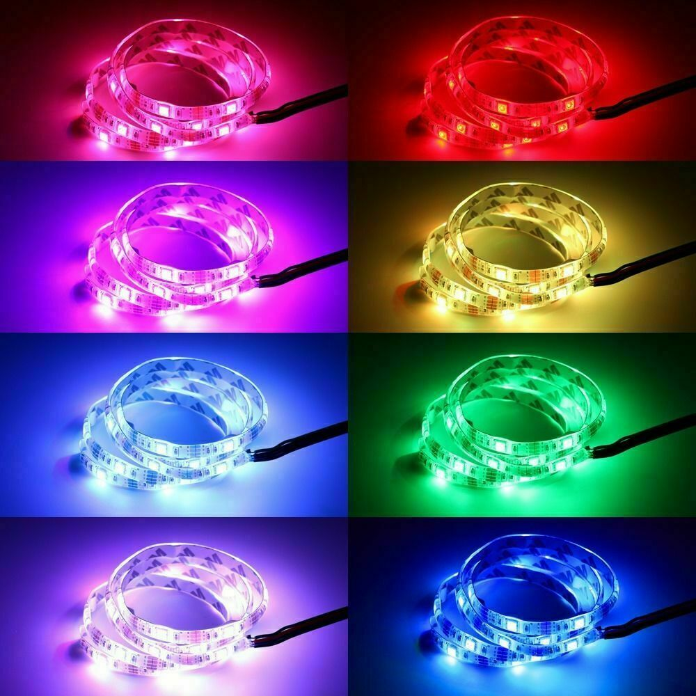 Battery Operated LED Strip Lights 5V 5050 RGB TV Backlight Lighting