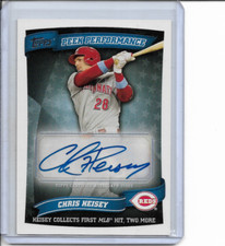 2010 Topps Update Chris Heisey Peak Performance Rookie Autograph #PPA-CH NM