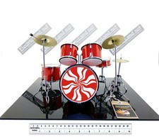Mini Drum set The White Stripes tribute scale 1:4 miniature gadget collectible