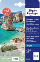 Avery Zweckform Art. C2560 Premium Inkjet Fotopapier (50 Blatt, 250 G/M², 13X18C