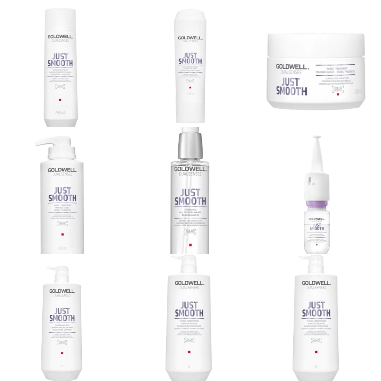 Goldwell Dualsenses Just Smooth Shampoo,Conditioner And Treatment-Options