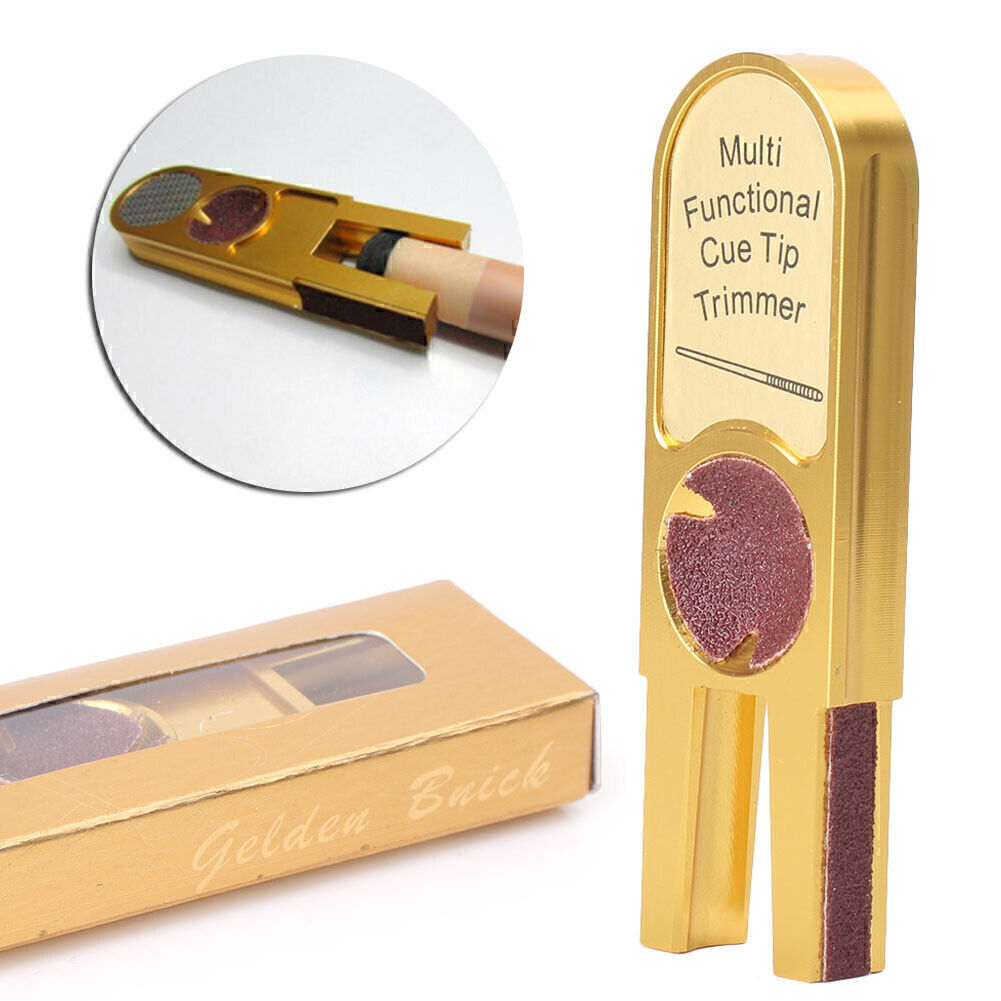 Ushaped Billiards Pool Snooker Cue Tip Burnisher Pool Cue Care Tool US