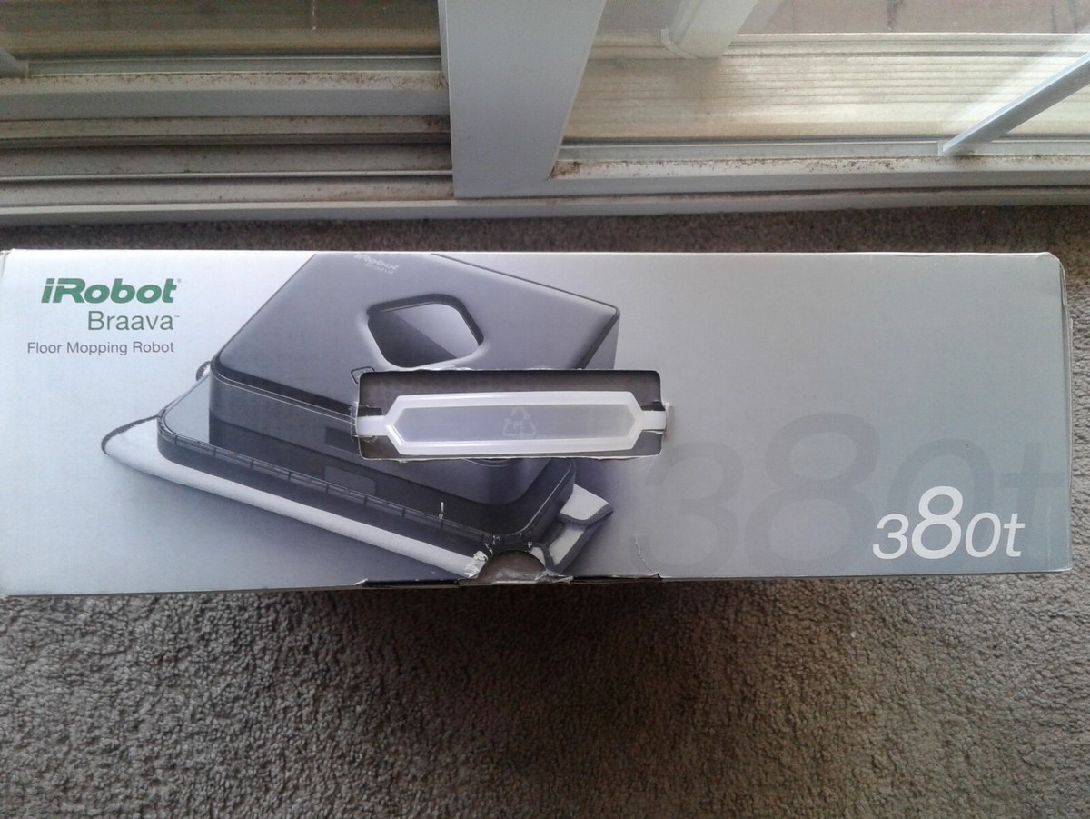 irobot Braava 380t Black Floor Mopping Robot- NEW/UNSEALED