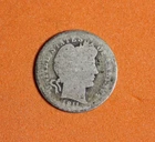 1911 BARBER US SILVER ONE DIME COIN #P03460