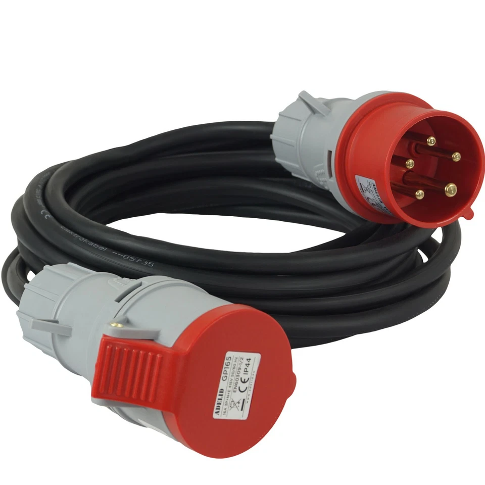 CEE Starkstromkabel 16A 32A 5x2,5mm² H05VV-F Verlängerungskabel 2-50m 400V IP44 - Bild 4 von 4